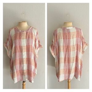 Simply Emma metallic button down